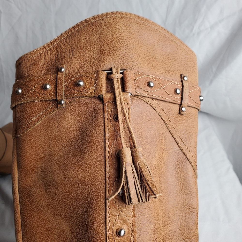 Gianni Bini Womens High Heeled Tassle Boots 8M - Picture 8 of 11